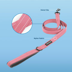 Best Pet Supplies Voyager; manija de neopreno rosa para mayor comodidad.