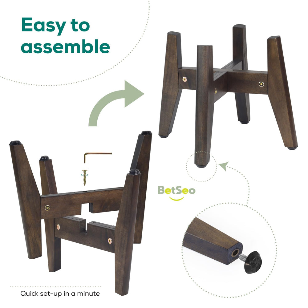 BETSEO podio-alimentacion-perro-ajustable: ancho seguro para distintos tazones.