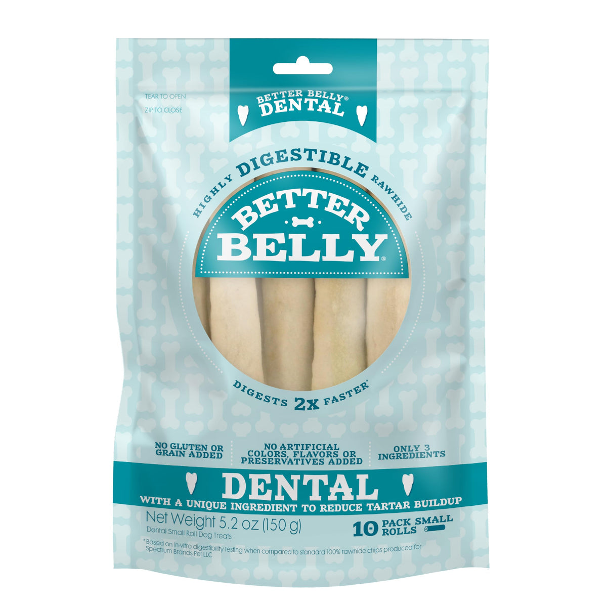 Better Belly: rollos dentales pequeños para perros facilitan masticación segura