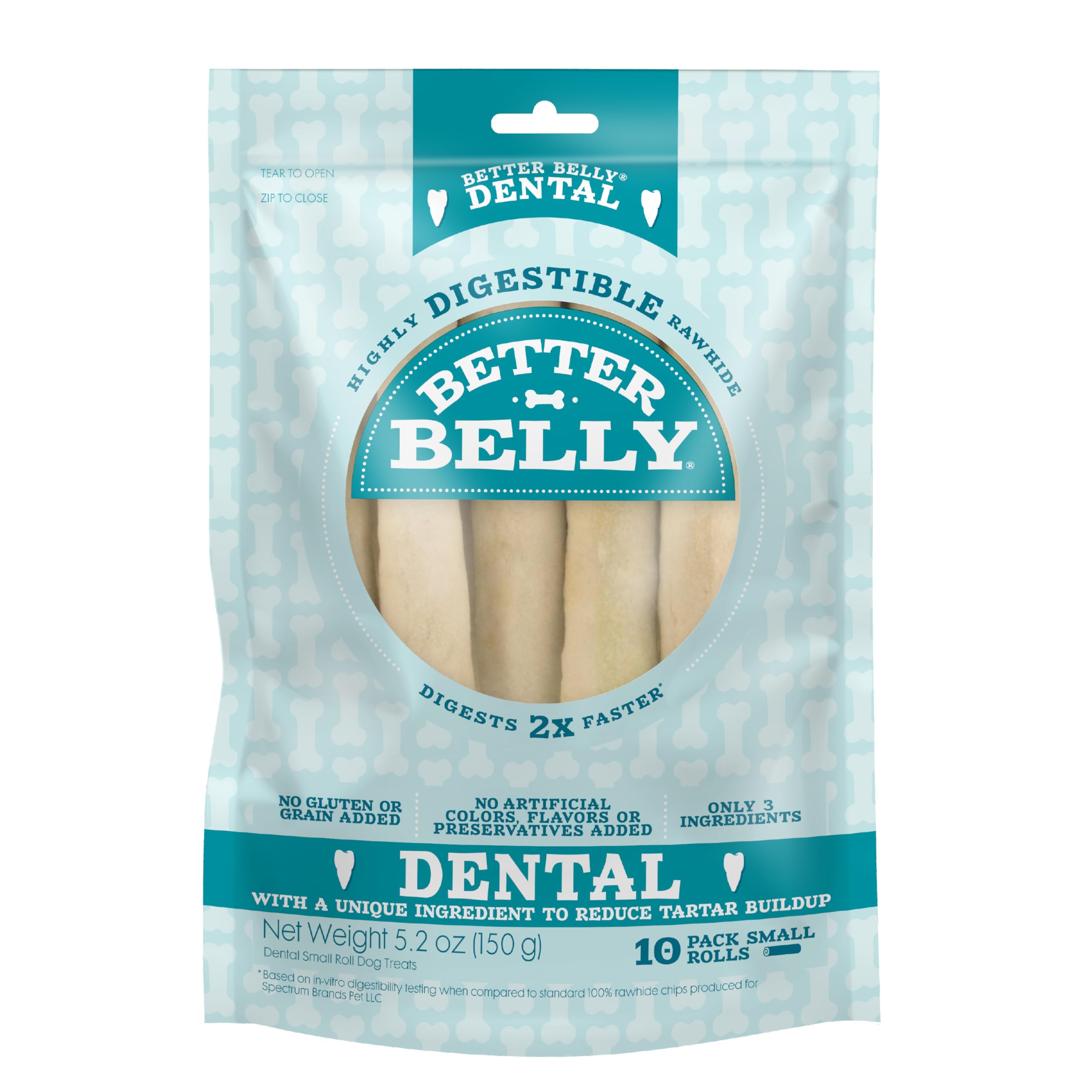 Better Belly: rollos dentales en dos tamaños para perros