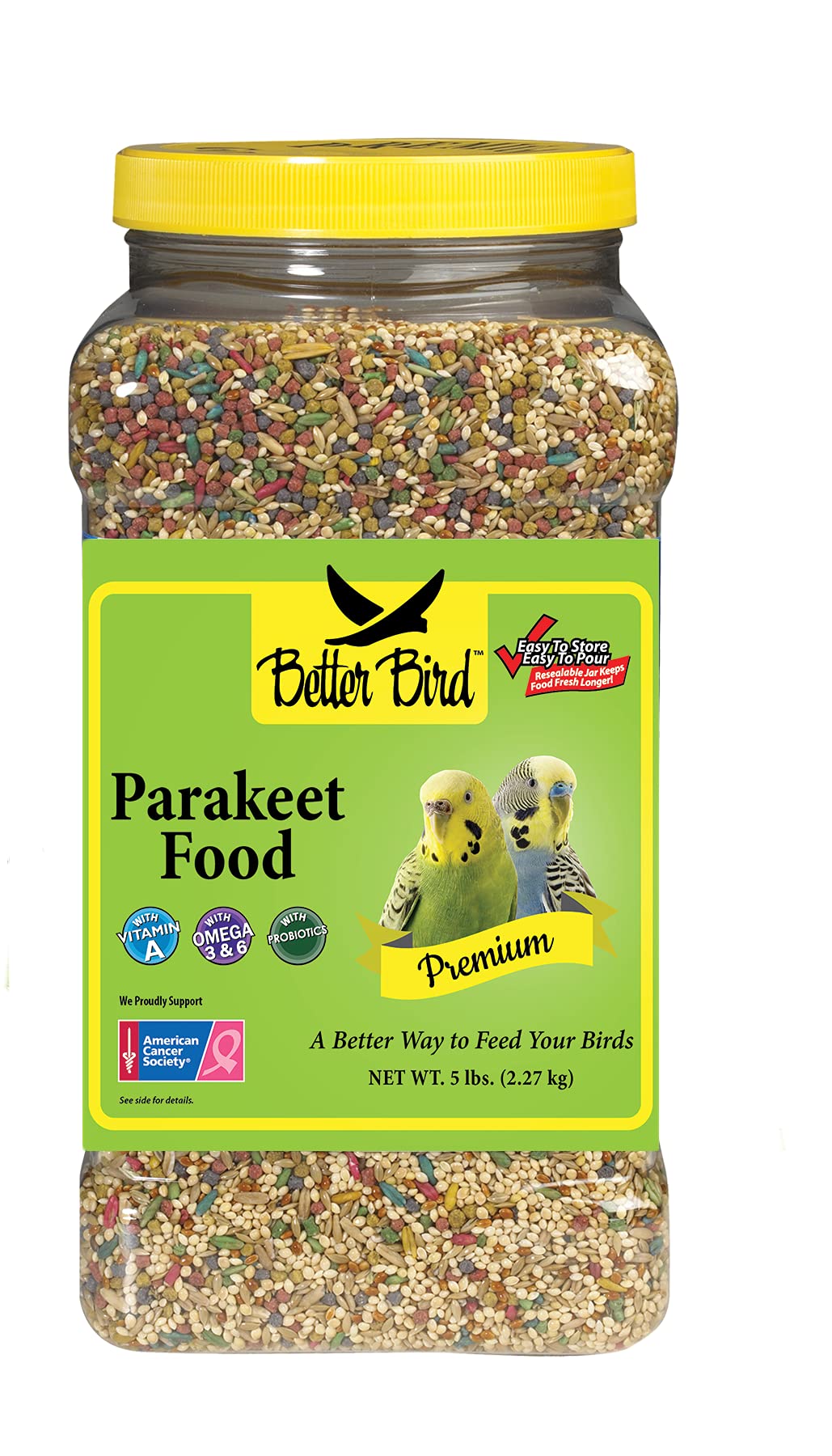 Better Bird alimento premium para perico en tarro de 2,27 kg
