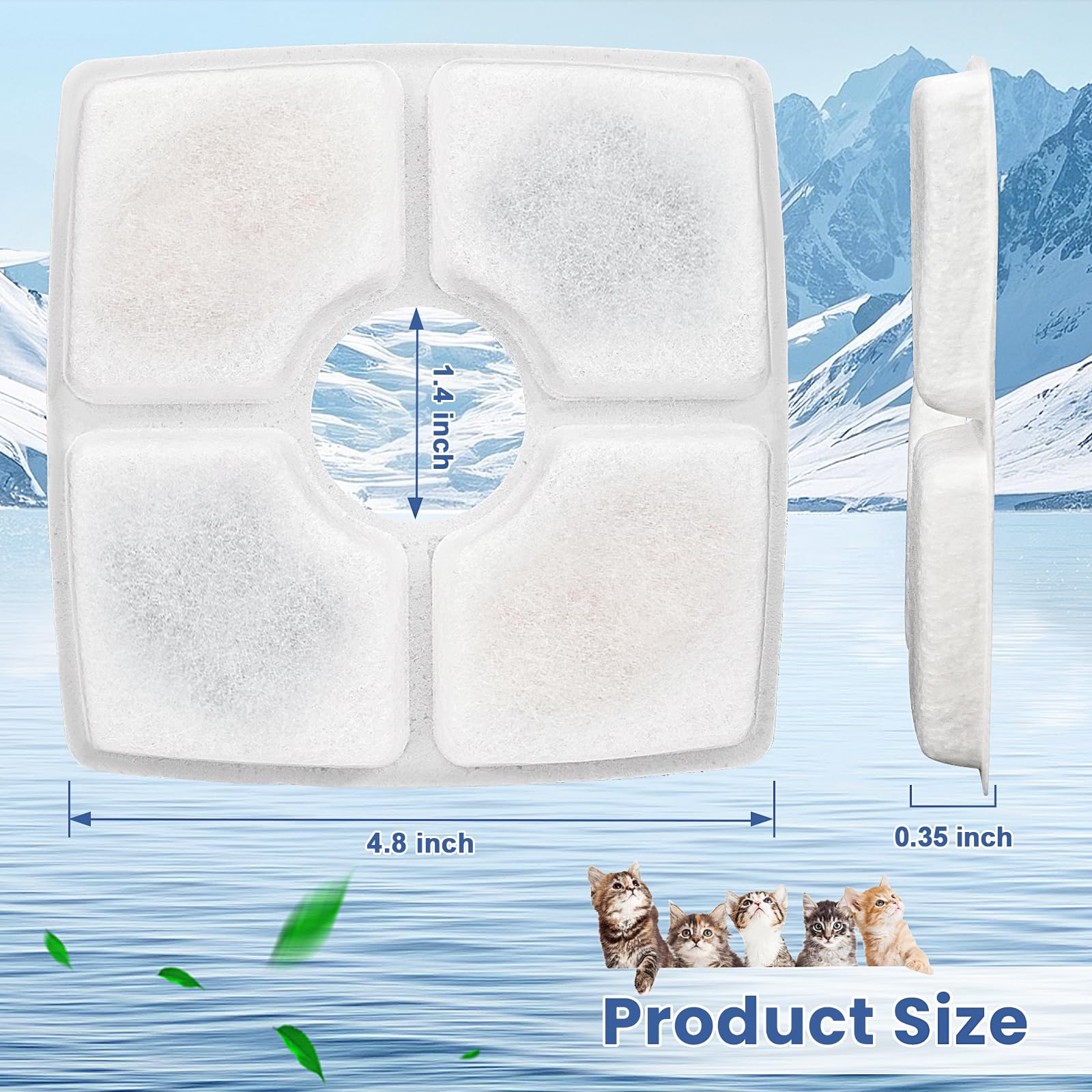 Filtración triple Beyolike con carbón activo, agua más limpia.