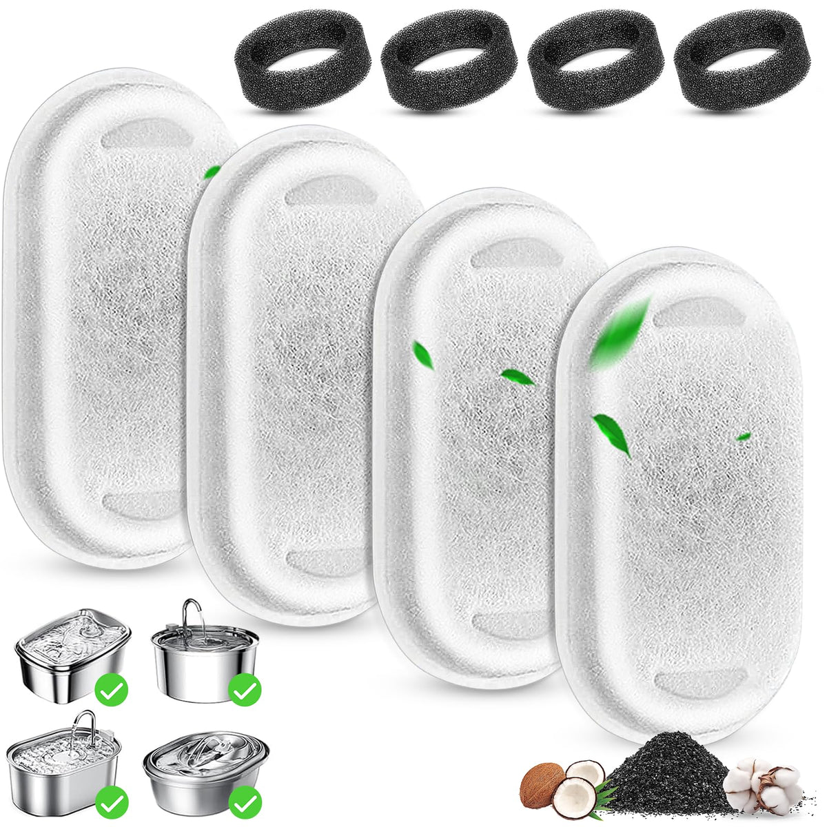 Filtros Beyolike para fuente de gatos 2L, agua limpia y fresca