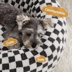 Cama donut BFPETHOME gris de 30 pulgadas, diseño moderno para casa.
