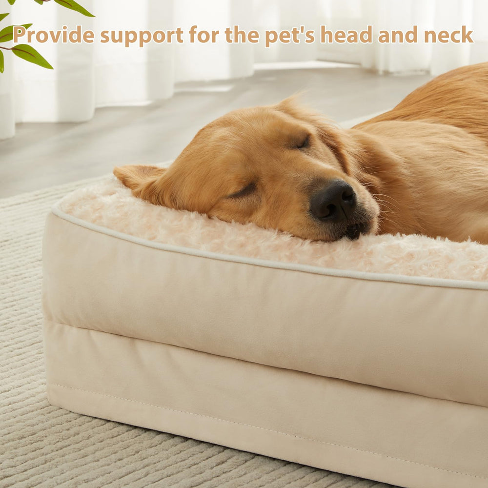 BFPETHOME cama ortopédica, superficie suave, ideal para descanso profundo.
