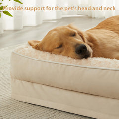 BFPETHOME cama ortopédica, superficie suave, ideal para descanso profundo.