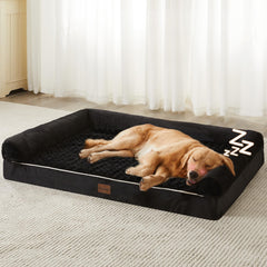 Cama para perros grandes de BFPETHOME con espuma ortopédica para soporte de articulaciones.