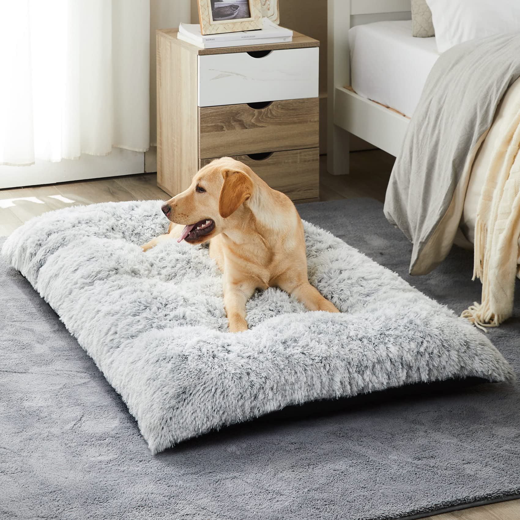 Cama BFPETHOME para perros grandes con superficie felpa suave y reconfortante