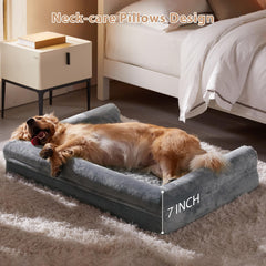 Cama BFPETHOME con forro rosa de felpa suave para mayor confort.
