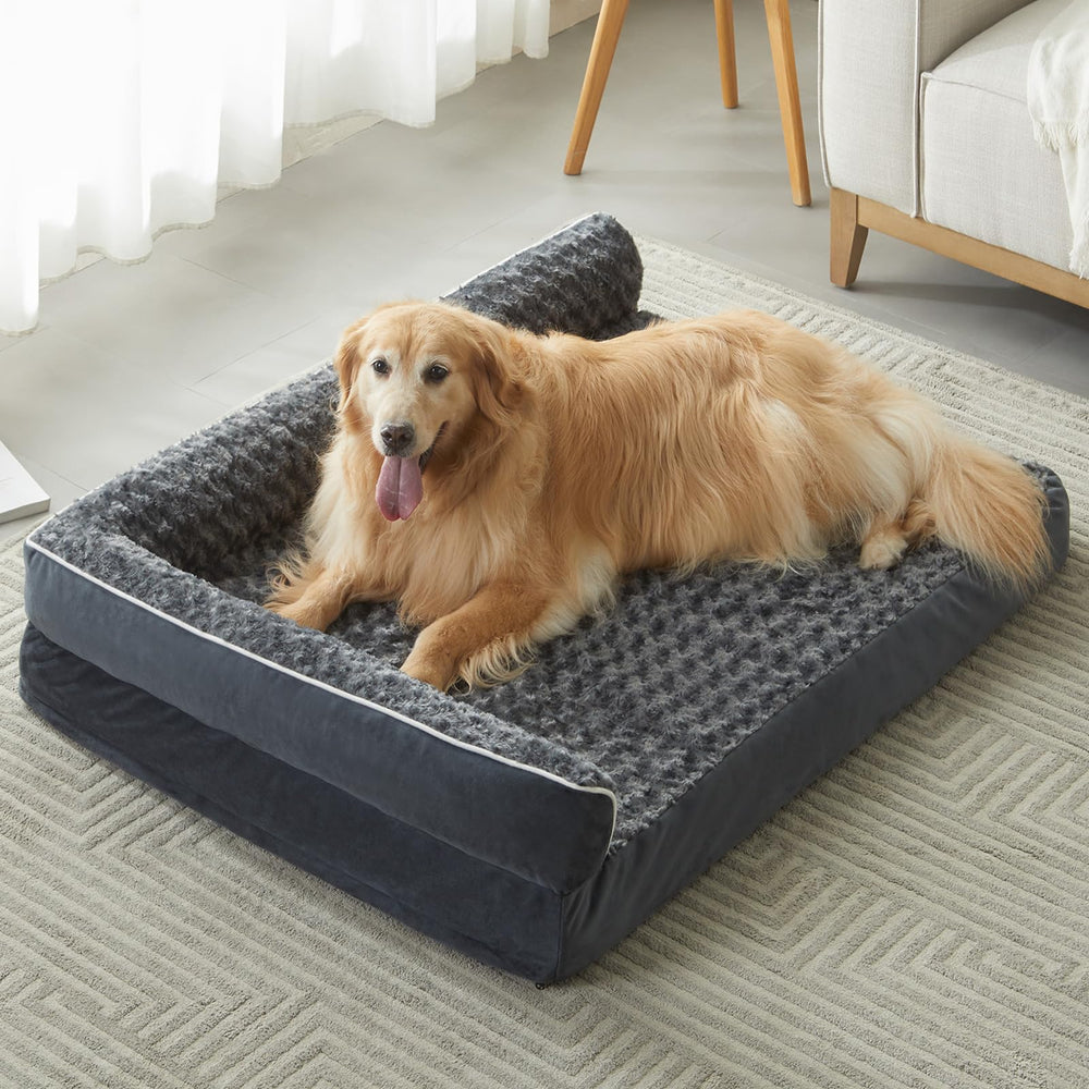 Cama ortopédica BFPETHOME para perros grandes con espuma de apoyo