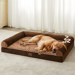 Cama ortopédica BFPETHOME para perros grandes con espuma de alta densidad.
