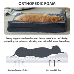 BFPETHOME con diseño en L que apoya cabeza y cuello del perro