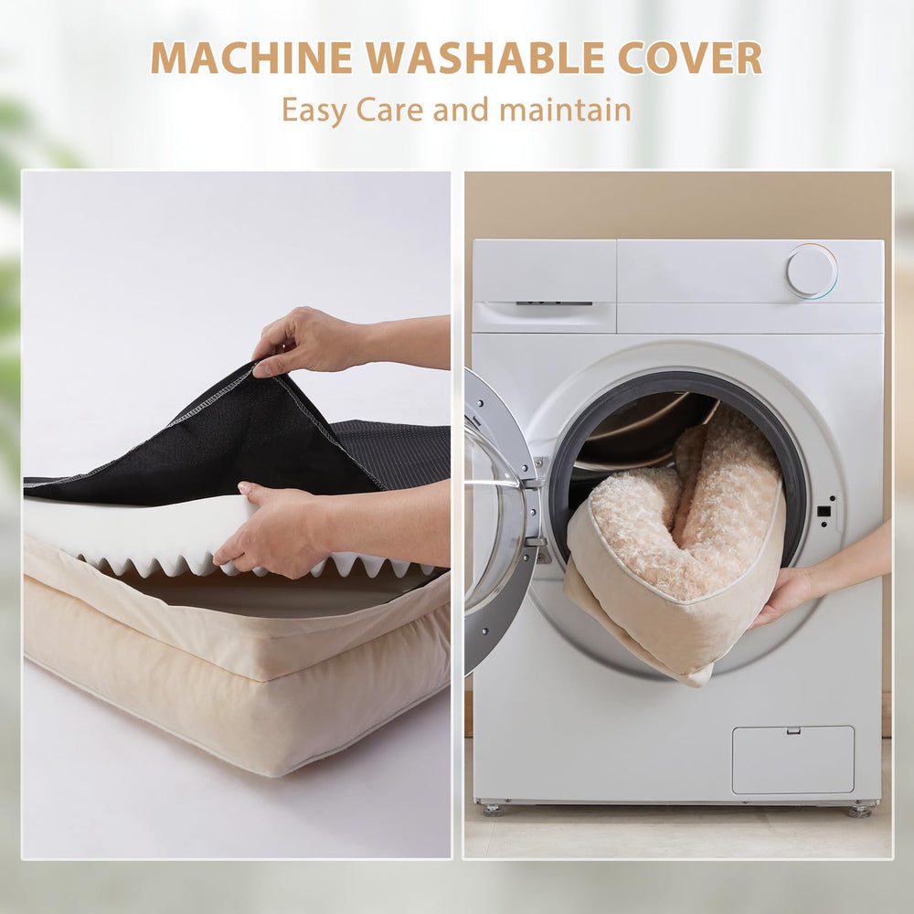 Cama de tamaño extra grande BFPETHOME 42x30x7-5 pulgadas para perros grandes.