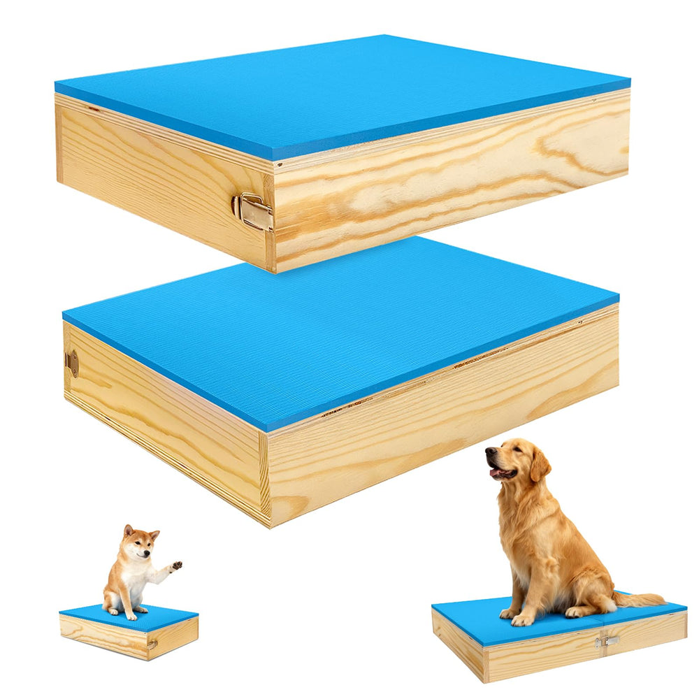 Plataformas conectables de Bhyhok para perros: estructura de madera estable para sesiones de entrenamiento.