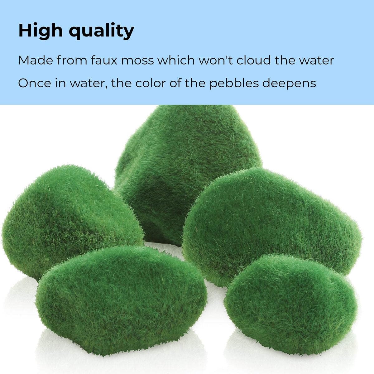 BiOrb piedritas musgo: complemento natural para acuario de agua dulce.