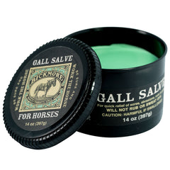 Envase 14oz de Bickmore Gall Salve para uso diario en caballos.