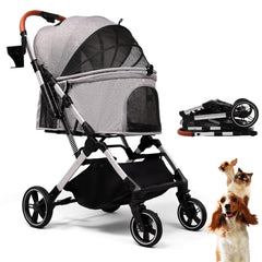 Bicystar carrito de paseo para perro pequeño y gatos con capacidad de 45 libras
