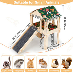Bienbee escalera antideslizante para cobaya, segura y estable