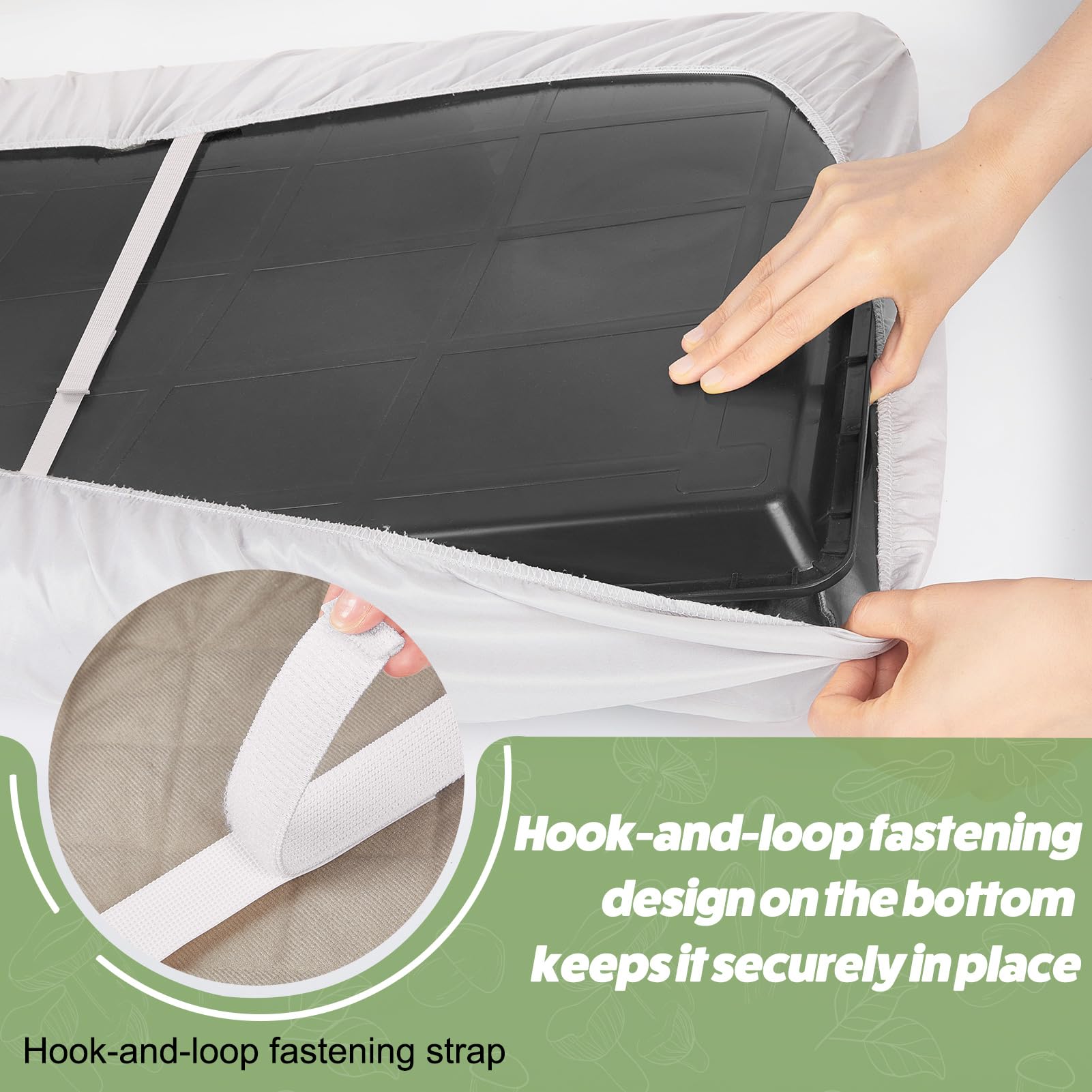 Bienbee forro jaula hurón hongo verde impermeable y de fácil lavado.