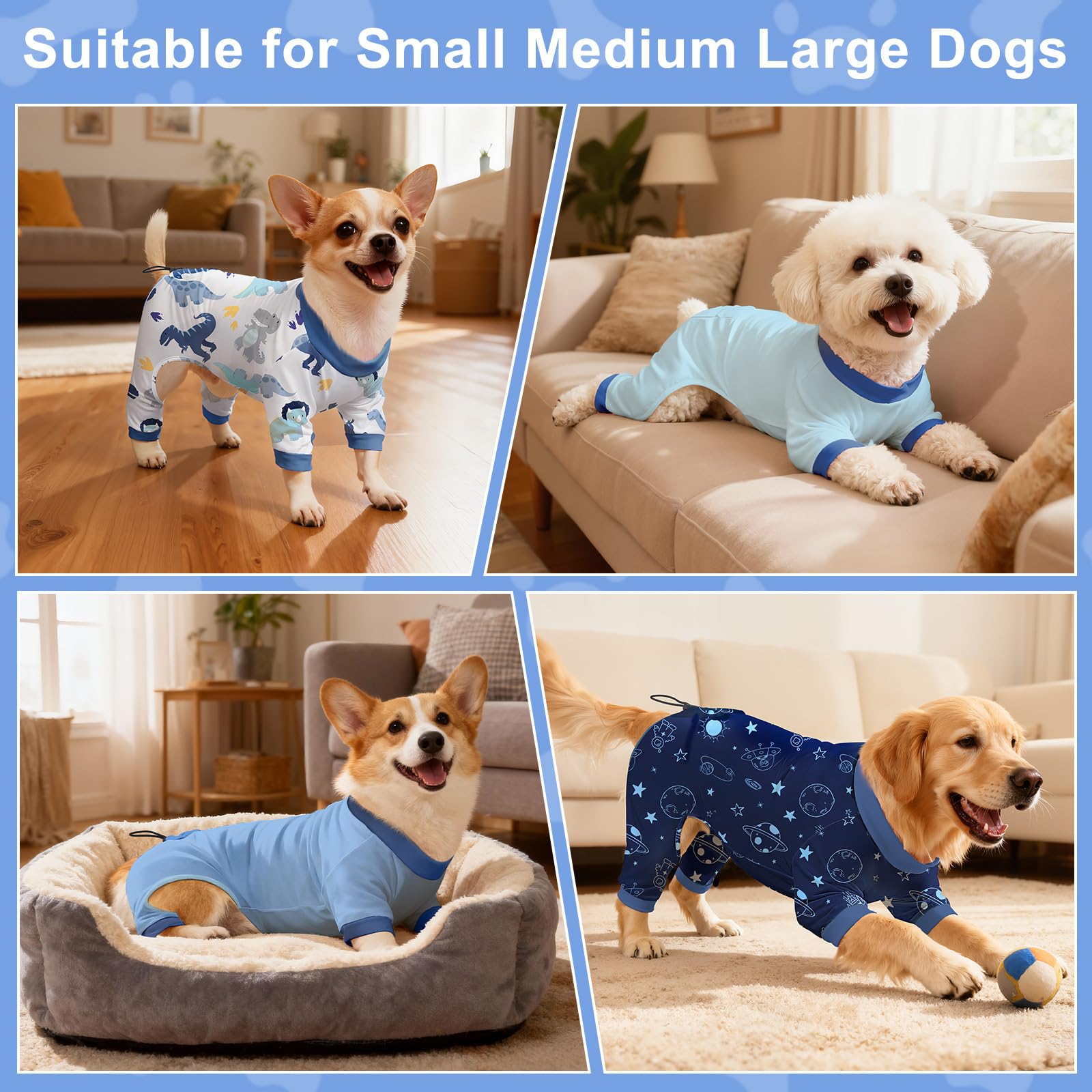 Bienbee pijamas para perros con corazón, perfecto para sesiones de fotos