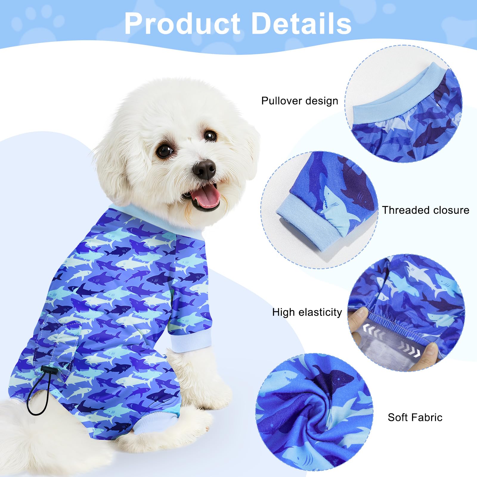Bienbee pijamas para perro ajuste-dorso: talla ajustable y cómodo