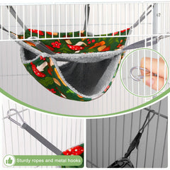 Bienbee túnel para hurón en verde hongo, perfecto para juego y exploración.