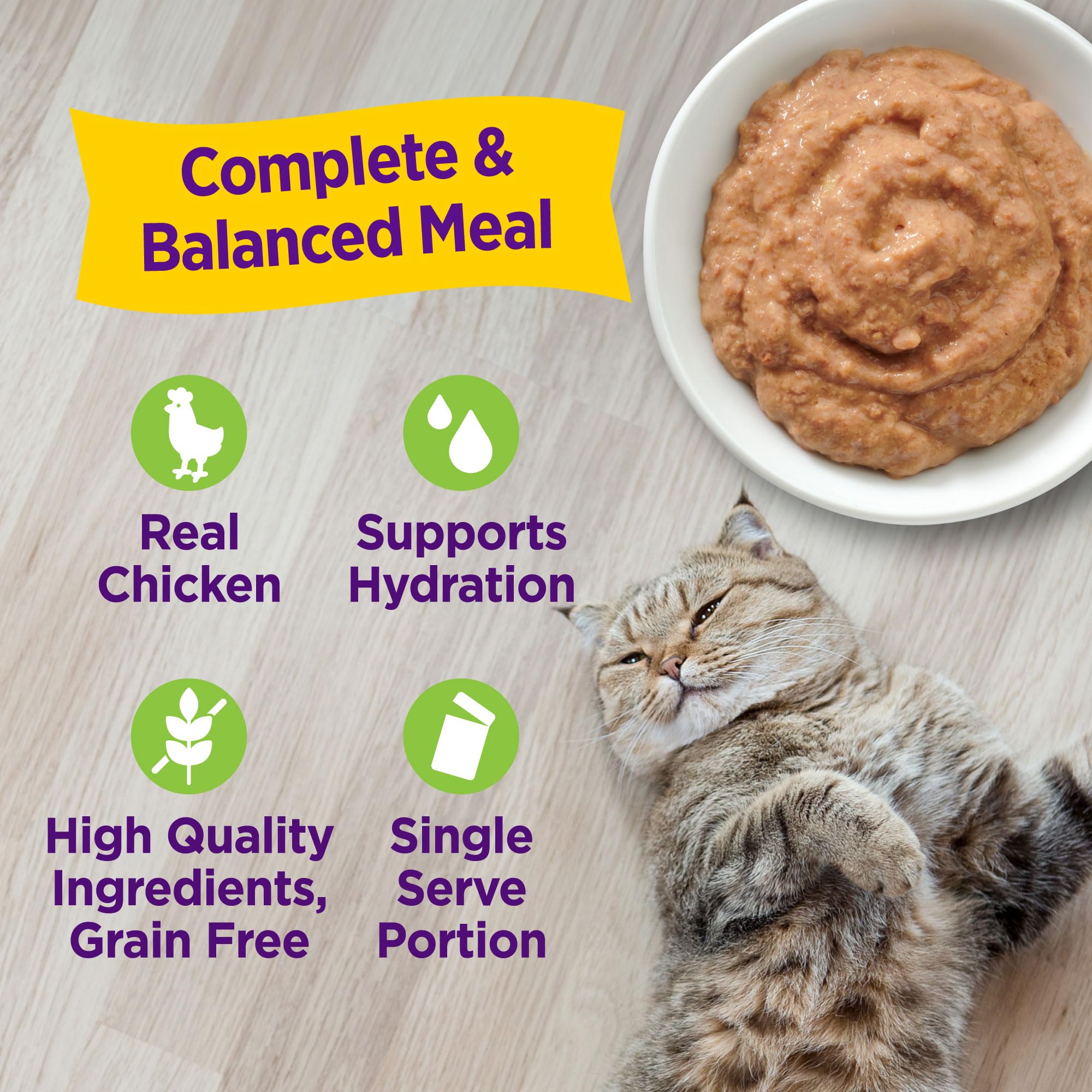 Wellness mousse formas diferentes - tres formatos para ajustar la alimentación.