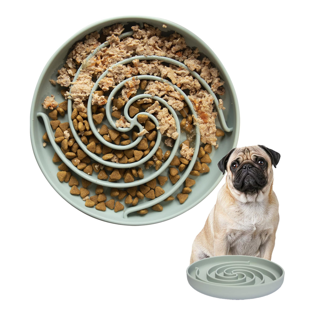 Bifeaw tazón lento para perros con rompecabezas para comer más pausado.