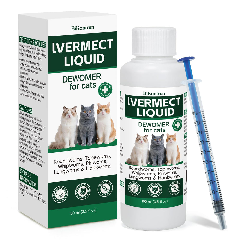 BiKontrun Desparasitante para gatos: bote con gotas facilita la dosis diaria