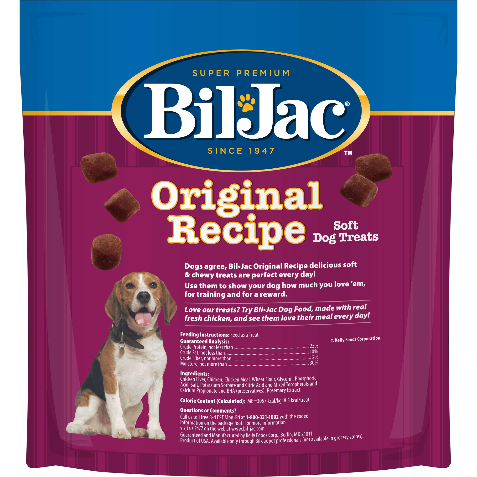 Bil-Jac Hígado para perros: trozo de golosina fácil de dividir.