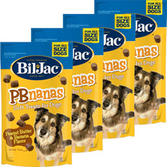 Bil-Jac PB-Nanas: paquete de 4 unidades, premio sabroso para perros.
