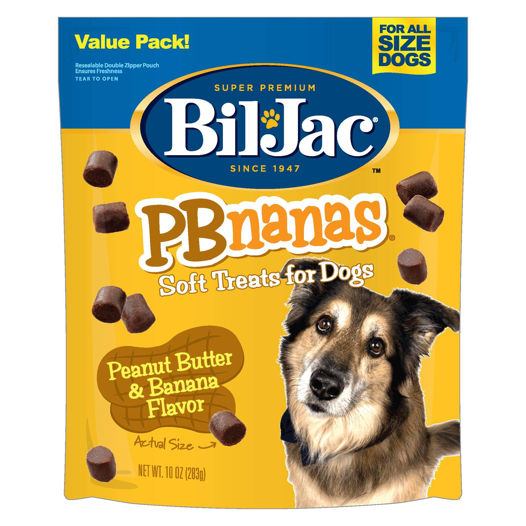 Bil-Jac PB-Nanas premio suave, empaque 10oz para entrenamiento diario.