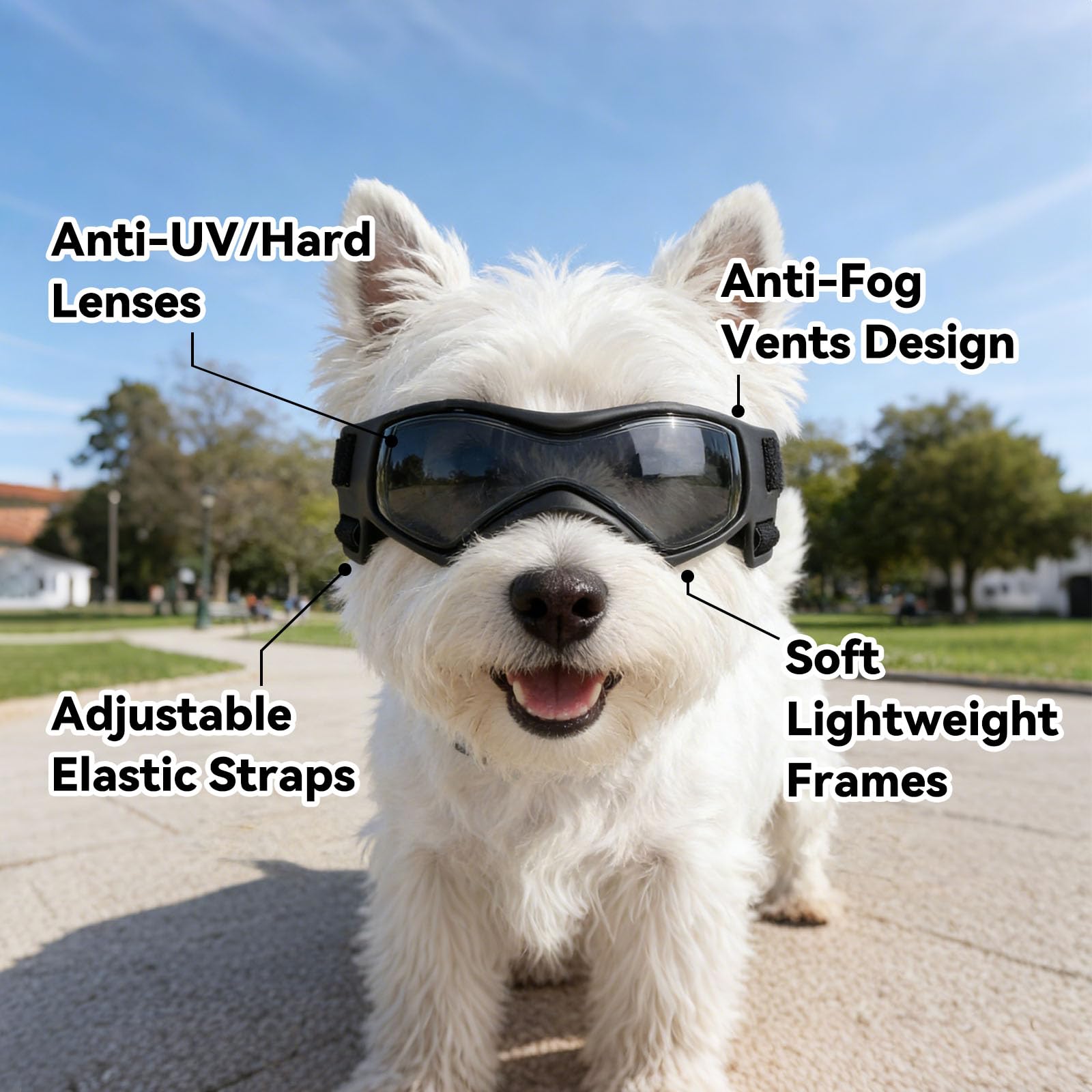 Gafas Billionchains para perro diseñadas para durabilidad en actividades al aire libre