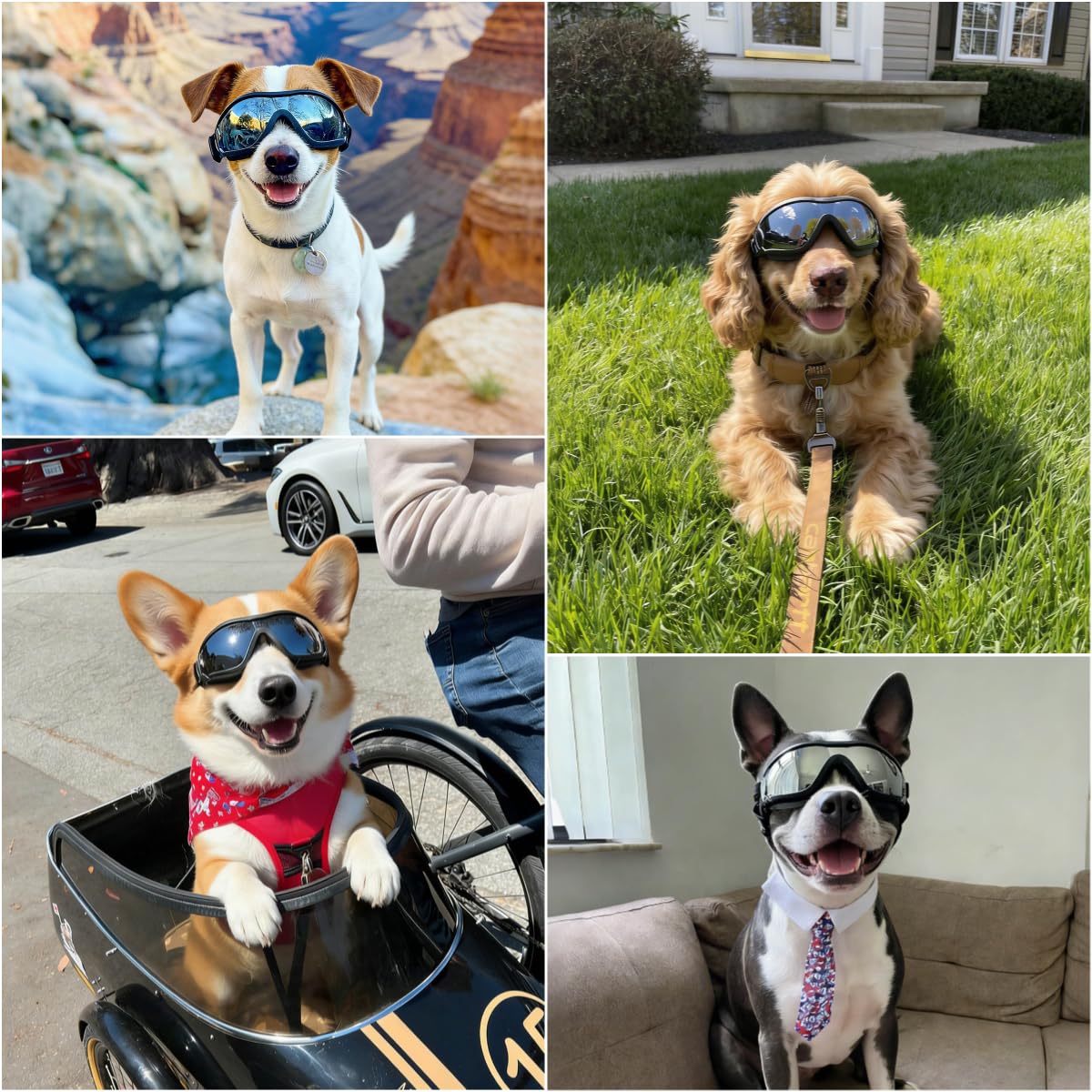 Gafas Billionchains con ajuste de correa para asegurar durante brincos y carreras