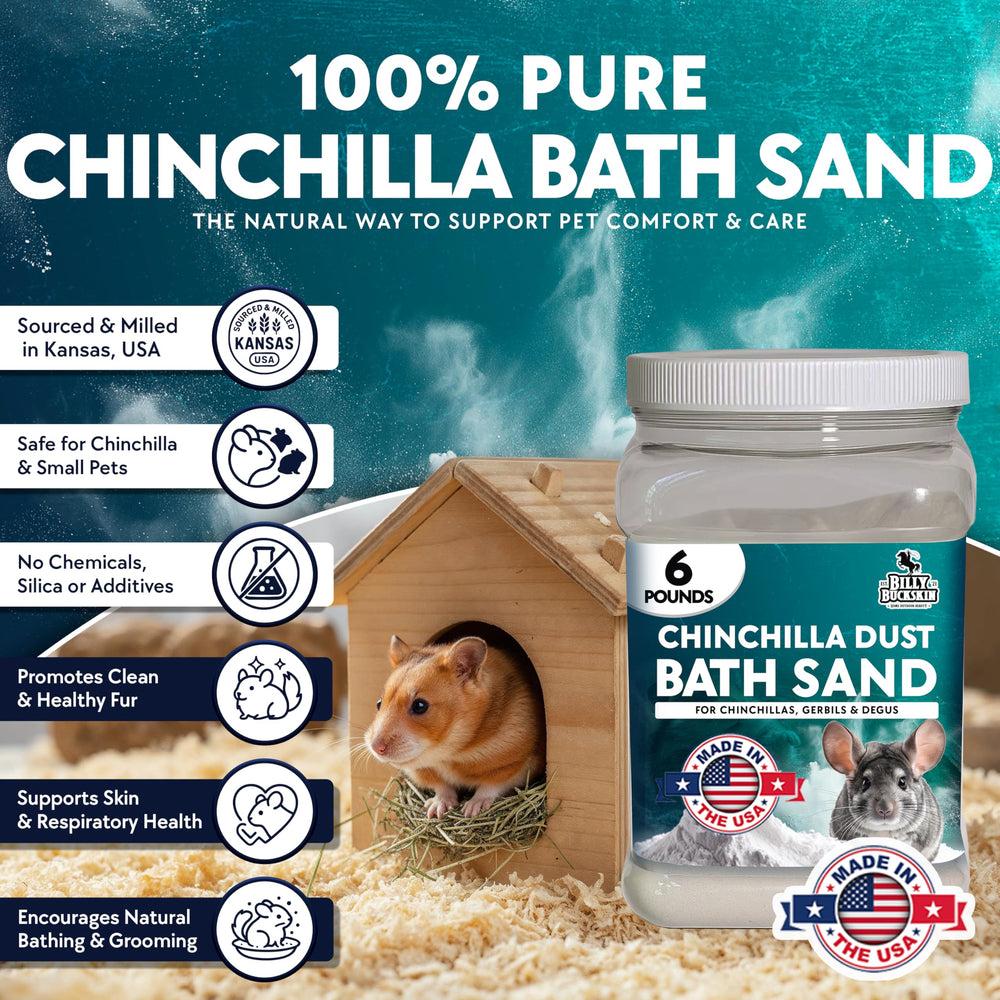 Billy Buckskin Detalle de polvo chinchilla ultra fino para baños delicados