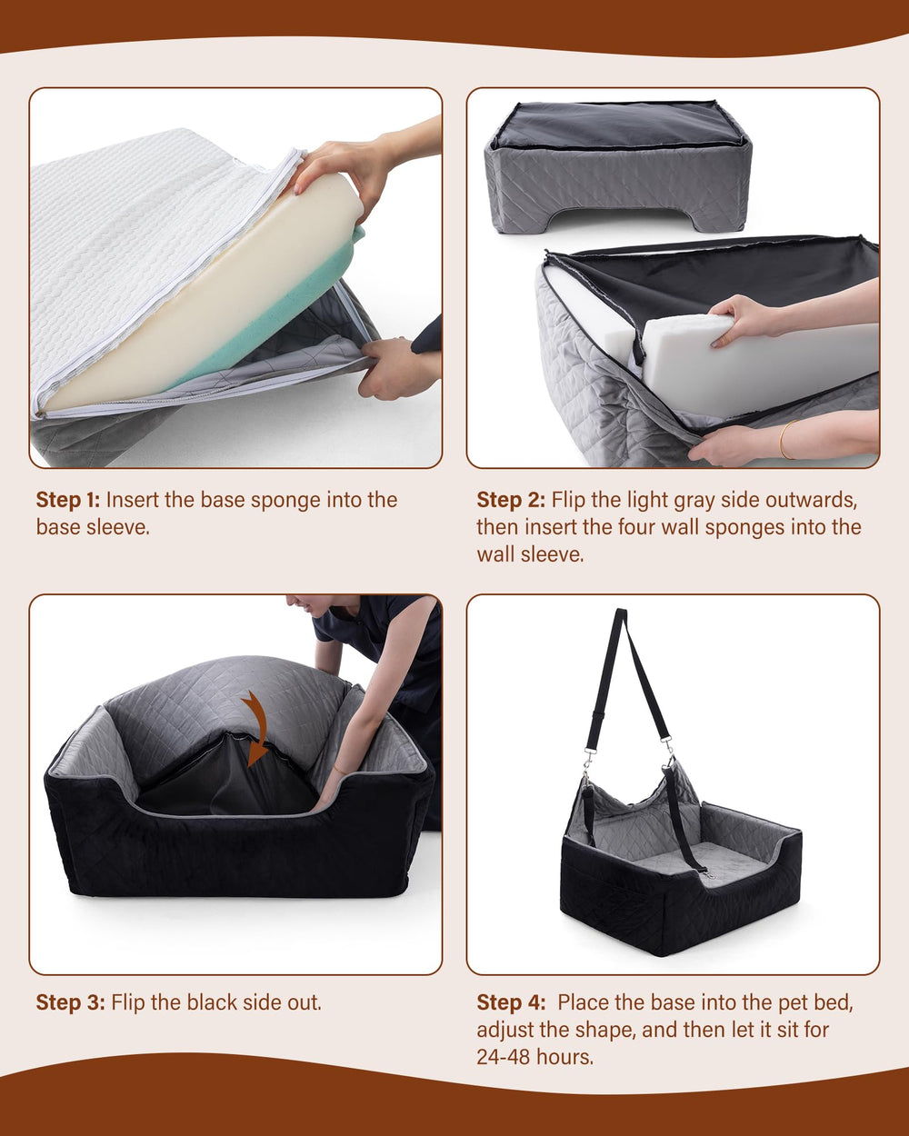 bilypaws bolsillos-almacenamiento prácticos para accesorios de viaje