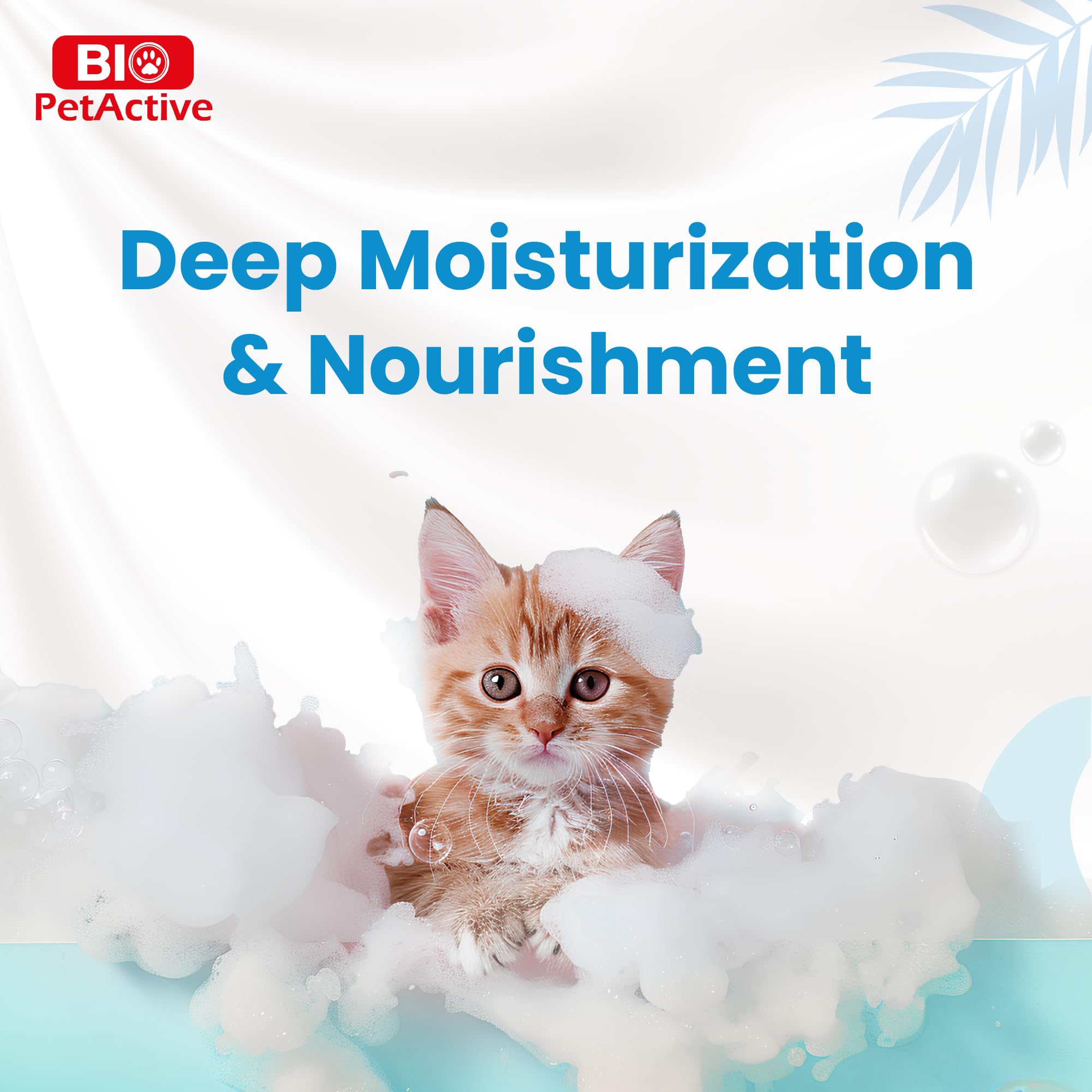 Bio PetActive Cat Shampoo: aroma fresco que deja el pelaje limpio y con sensación duradera.