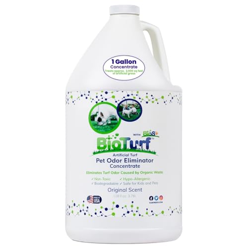 BioTurf BioS+ en envase de origen vegetal para eliminar olores.