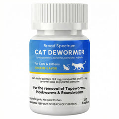 Bipinelyt tableta desparasitante de amplio espectro para gatos, ayuda a combatir parásitos intestinales