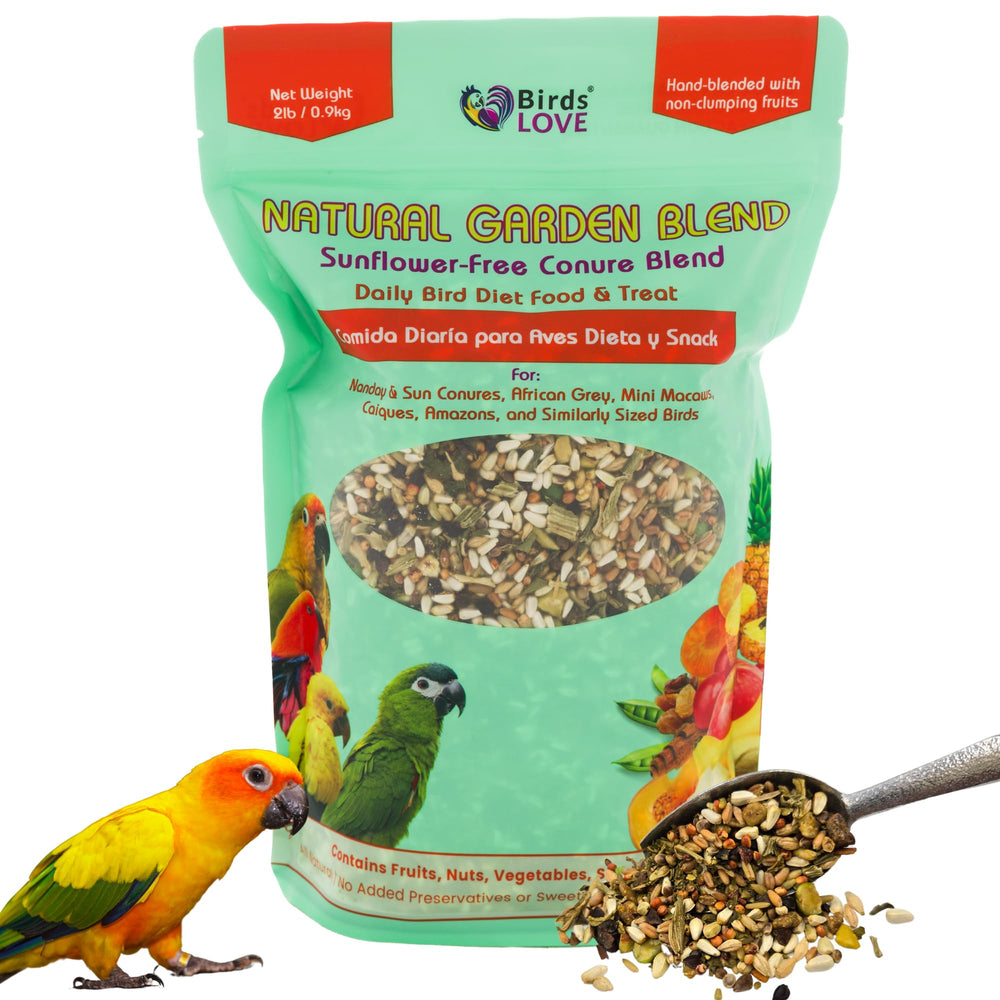 Birds LOVE bolsa sellada con nitrógeno para frescura y sabor natural.