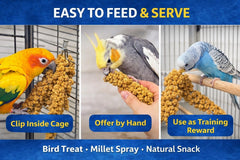 Birds LOVE mijo para loros y cotorras con uso claro