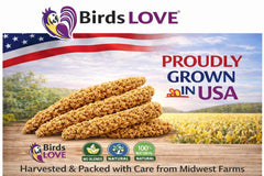 Birds LOVE mijo secado al sol, conserva sabor y nutrientes.