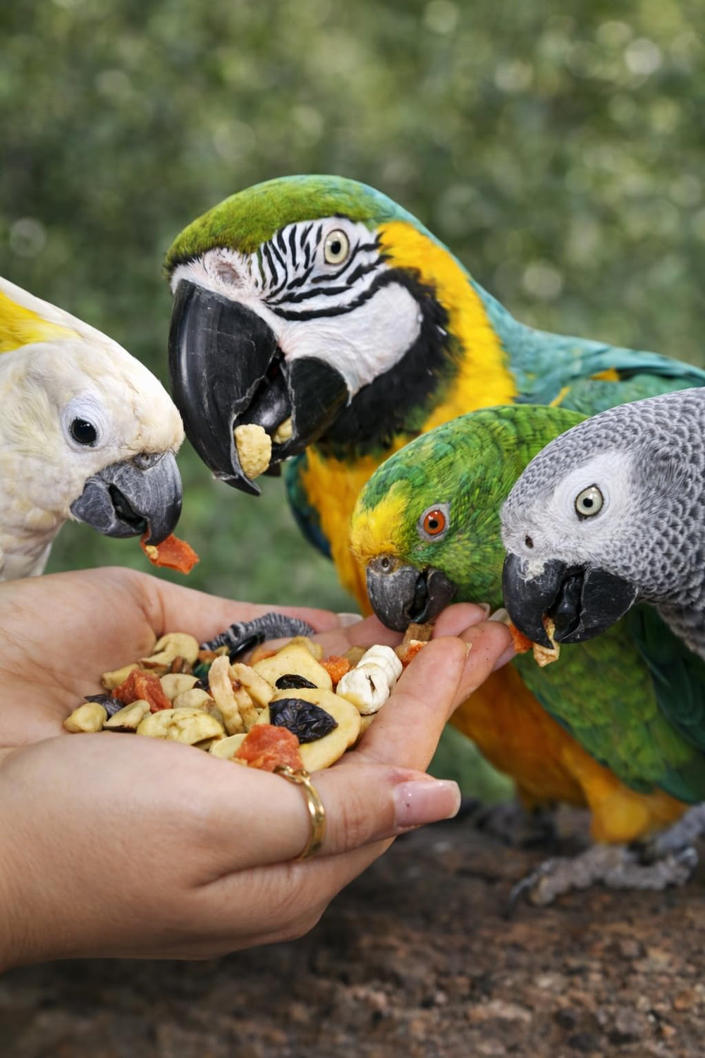 Birds LOVE uso diario para loros, fácil de servir en casa.