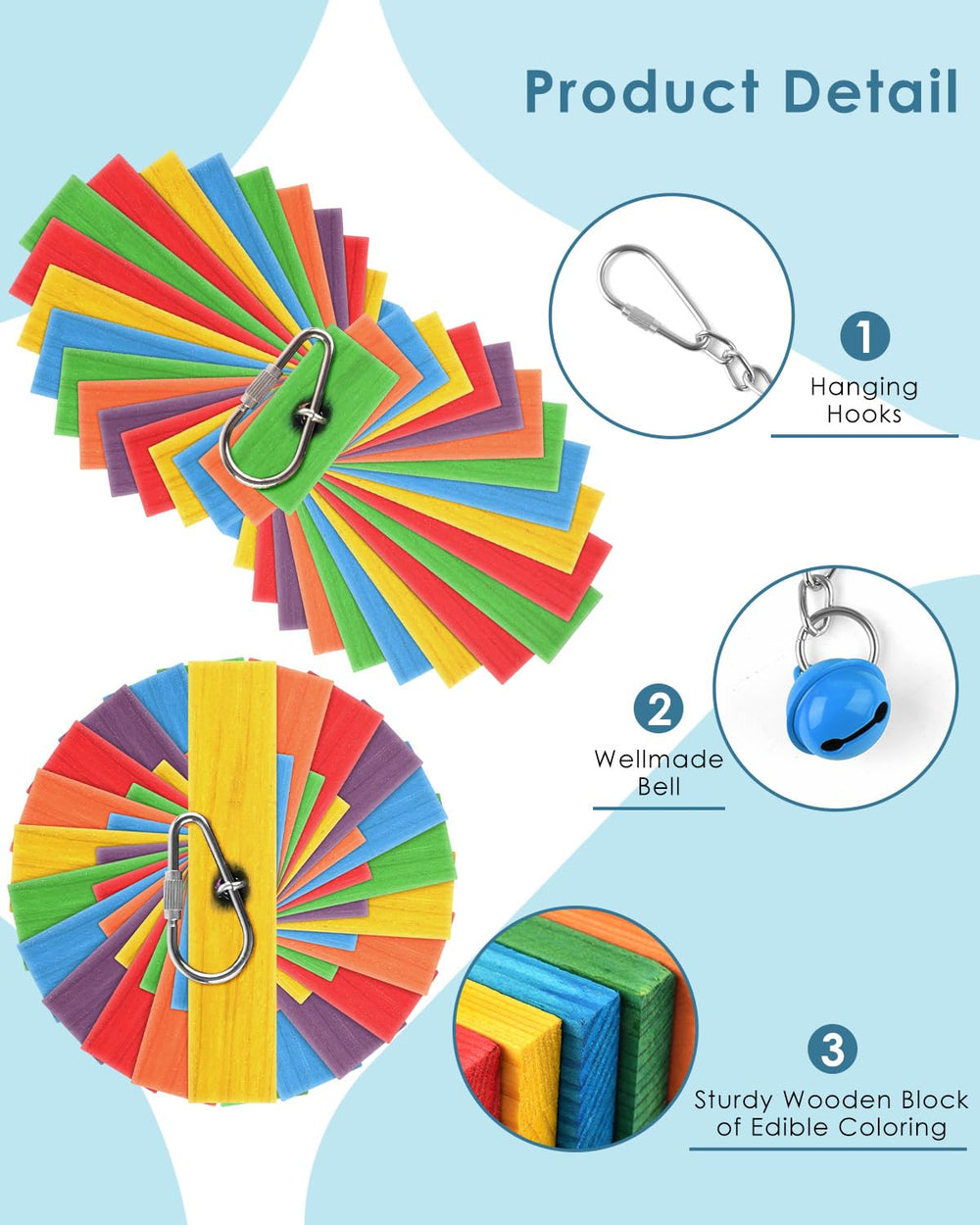 Bissap cadenas metálicas unen bloques, fomentando juego y exploración.
