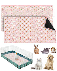 Liners Bissap para jaula de cobayas, 120 x 60 cm, ideal para mantener limpia la jaula.