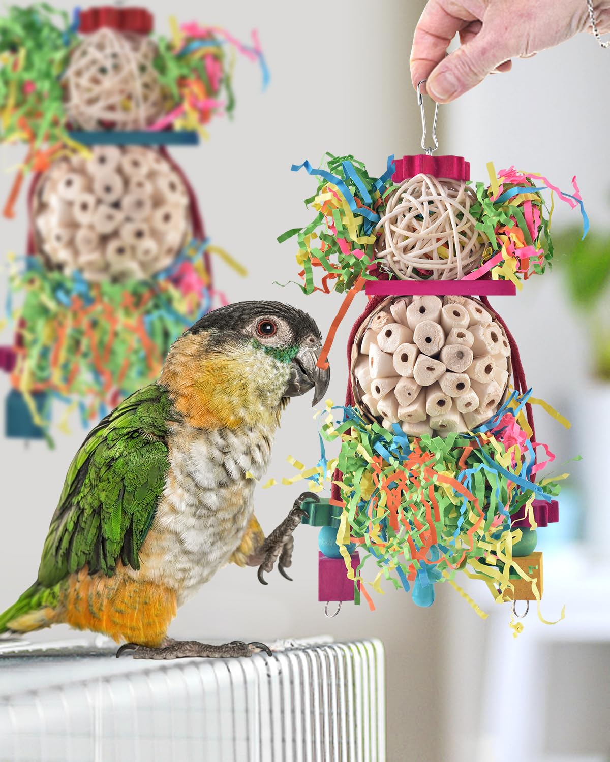 Juguete Bissap para aves pequeñas, ideal para picar y jugar