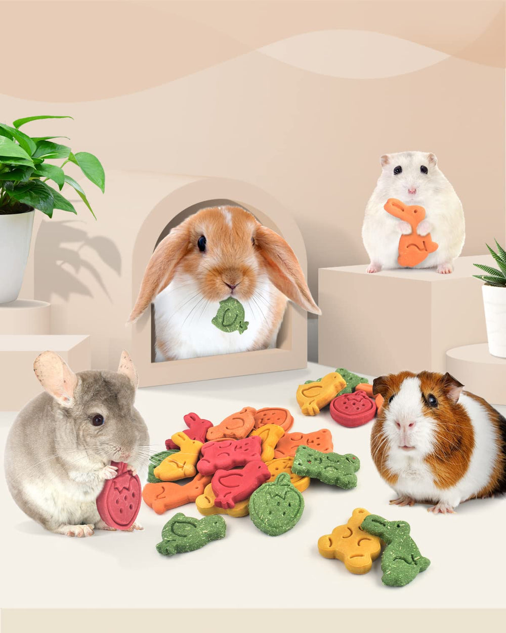 Bissap masticables para roedores, endurecidos para masticar.