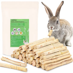Bissap palitos de bambú dulces para conejo, snack natural que estimula la masticación.
