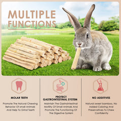 Bissap palitos-masticables-bambu-dulce-gerbilos: snack saludable para roedores activos.