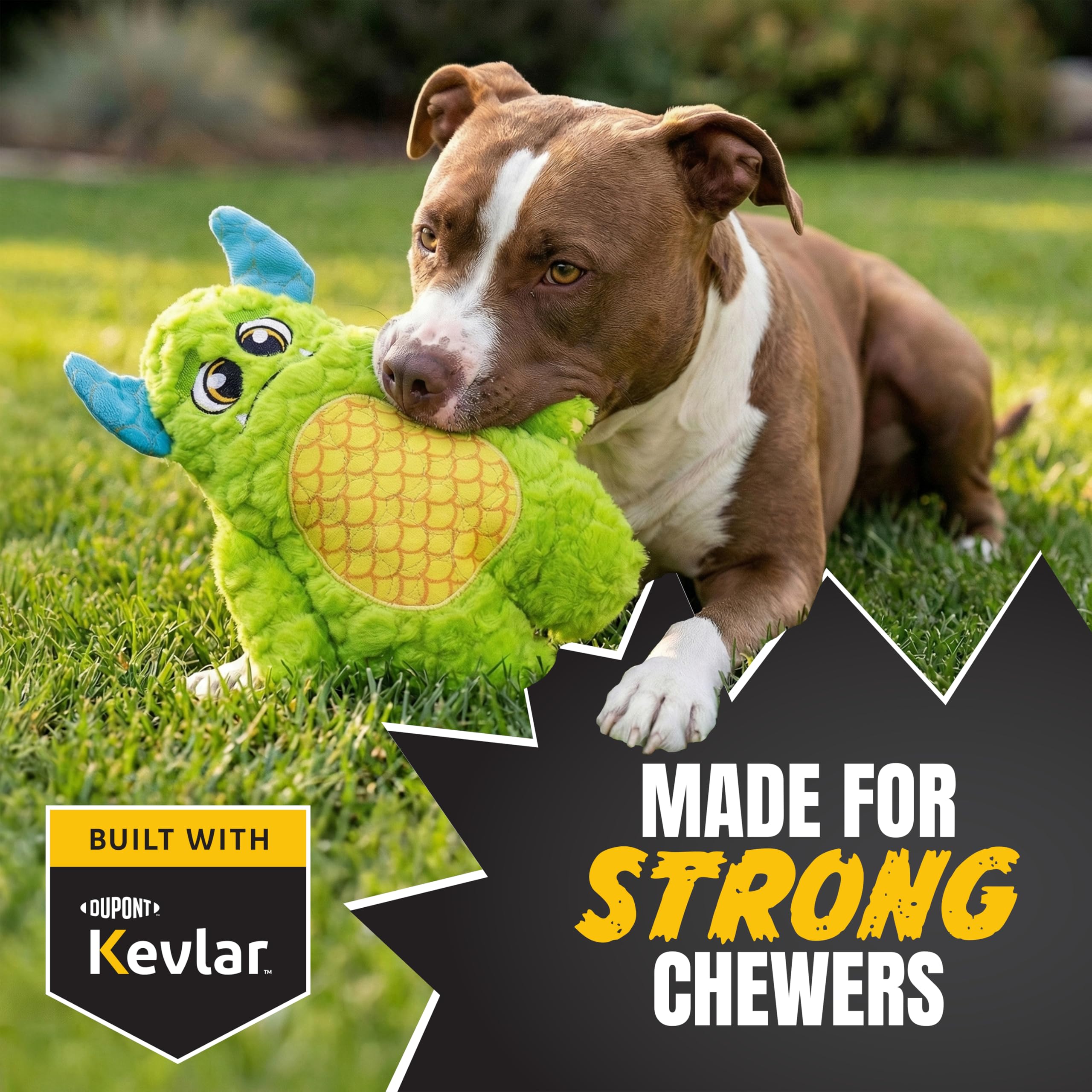 Bite Force Monstruo Verde Grande, costuras kevlar reforzadas para mayor durabilidad